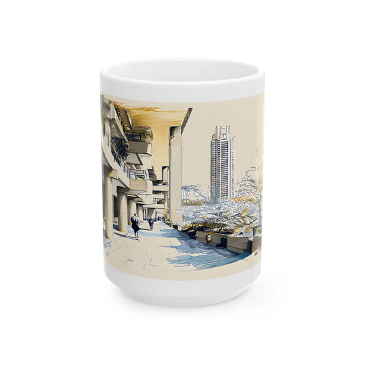Highwalk to Shakespeare Tower – Barbican Vista Mug (11oz & 15oz) | Buy 2 Get 3rd 50% Off