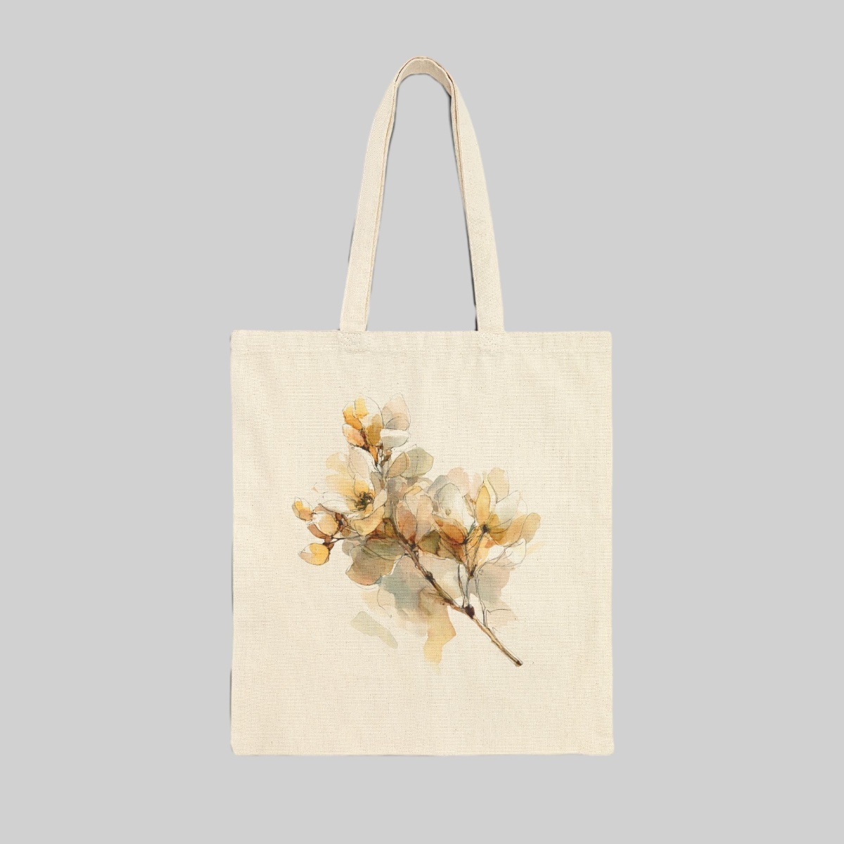 Golden Stem Study Canvas Tote